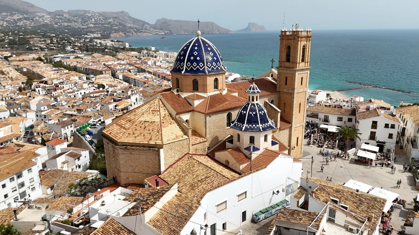 Altea old town and coastline